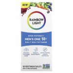 Men One 50+ Daily, мультивитамины, высокая эффективность, 60 вегетарианских таблеток — Rainbow Light