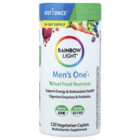 Men's One®+, питательные вещества из натуральных продуктов, 120 вегетарианских капсуловидных таблеток — Rainbow Light