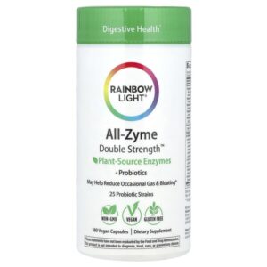 All-Zyme™, 180 веганских капсул — Rainbow Light