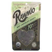 Сердечки с мятой и шоколадом, 70% сырого какао, 56,7 г (2 унции) — Rawmio
