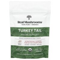 Индейка, порошок экстракта органических грибов, 45 г (1,59 унции) — Real Mushrooms