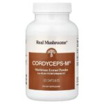 Cordycep-M®, экстракт грибов в порошке, 120 капсул — Real Mushrooms