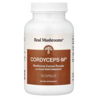 Cordycep-M®, экстракт грибов в порошке, 120 капсул — Real Mushrooms