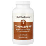 Cordyceps-M, порошок экстракта грибов, 300 капсул — Real Mushrooms