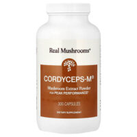 Cordyceps-M, порошок экстракта грибов, 300 капсул — Real Mushrooms