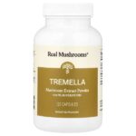 Tremella, порошок экстракта грибов, 120 капсул — Real Mushrooms