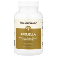 Tremella, порошок экстракта грибов, 120 капсул — Real Mushrooms