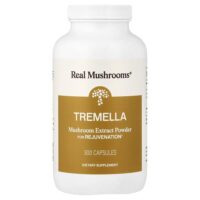Tremella, порошок экстракта грибов, 300 капсул — Real Mushrooms