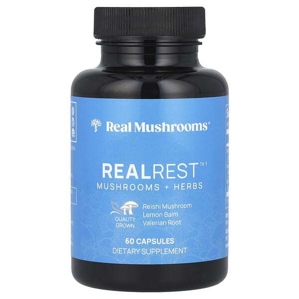 rms06856_v_24.jpg RealRest, грибы и травы`` 60 капсул — Real Mushrooms