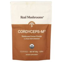 Cordyceps-M™, порошок из экстракта органического гриба, 150 г (5,29 унции) — Real Mushrooms