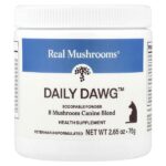 Daily Dawg™, смесь из 8 грибов для собак, 75 г (2,65 унции) — Real Mushrooms