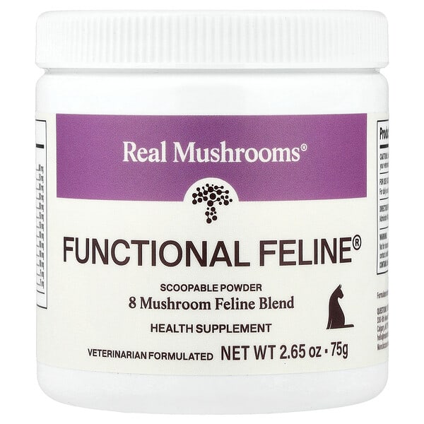 rms40005_v_24.jpg Functional Feline, для кошек, 75 г (2,65 унции) — Real Mushrooms