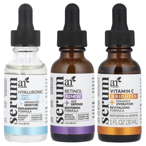 rna02056_v_39.jpg три сыворотки, набор из 3 средств по 29,5 мл (1 жидк. унция) — artnaturals