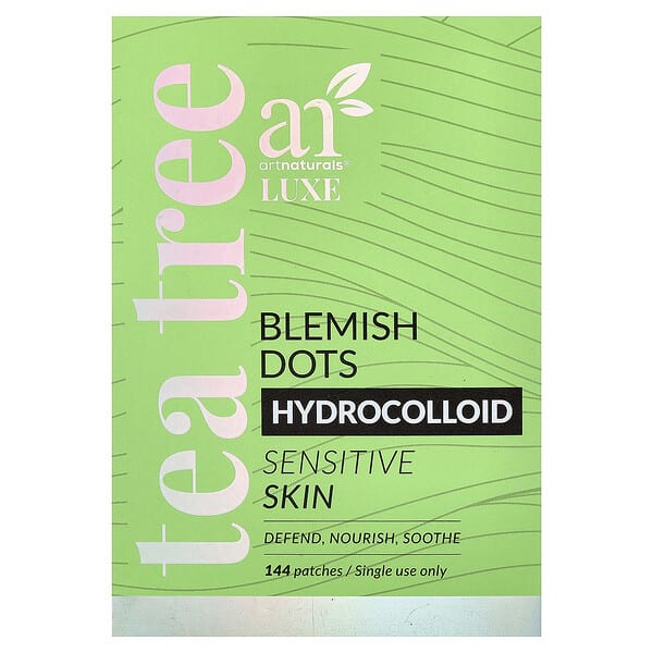 rna80428_v_36.jpg Luxe, Hydrocolloid Blemish Dots, чайное дерево, для чувствительной кожи, 144 патча — artnaturals