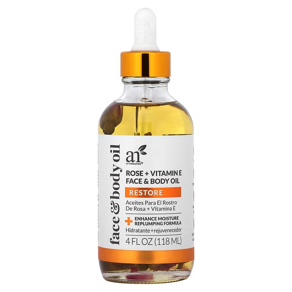 rna80816_v_3.jpg масло для лица и тела, роза + витамин E, 118 мл (4 жидк. унции) — artnaturals