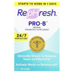 Rephresh, Pro-B, вагинальная добавка с пробиотиками, 5 млрд КОЕ, 30 капсул