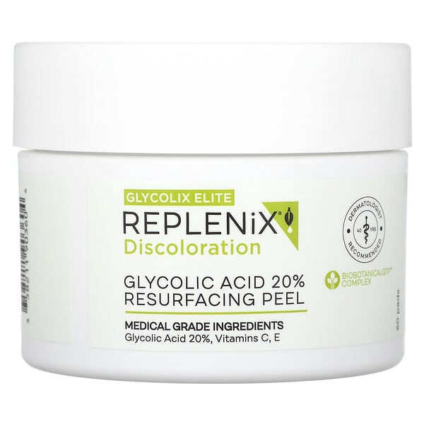 rpx90360_v_8.jpg Discoloration, Glycolix Elite, восстанавливающий пилинг с 20% гликолевой кислотой, 60 шт. — Replenix