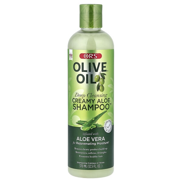 rso11102_v_8.jpg Olive Oil™, глубоко очищающий крем-шампунь с алоэ и алоэ, 370 мл (12,5 жидк. унции) — ORS