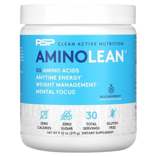 rsp00737_v_8.jpg AminoLean, голубая малина, 270 г (9,52 унции) — RSP Nutrition