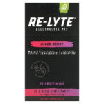 Re-Lyte, смесь электролитов, ягодное ассорти, 15 пакетиков по 6,5 г (0,23 унции) — Redmond