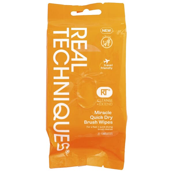 rte45365_v_3.jpg Cleanse + Extension, быстросохнущие салфетки для расчесывания, 20 шт. — Real Techniques