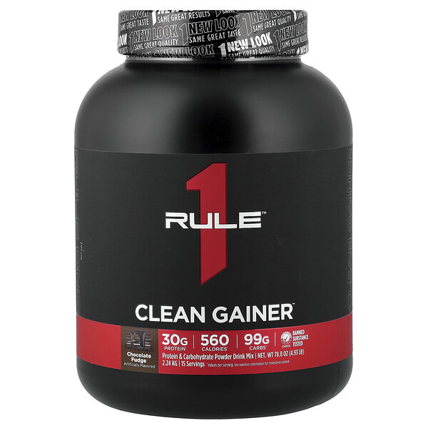 rul00311_v_40.jpg Clean Gainer, шоколадная помадка, 2,24 кг (4,93 фунта) — Rule One Proteins