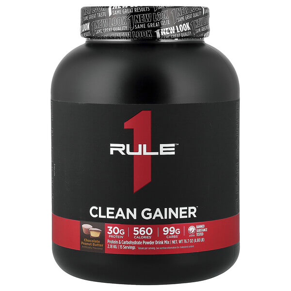 rul00315_v_24.jpg Clean Gainer, со вкусом шоколада и арахисовой пасты, 2,18 кг (4,80 фунта) — Rule One Proteins