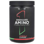 Energized Amino, аминокислоты, со вкусом арбуза, 270 г (9,52 унции) — Rule One Proteins