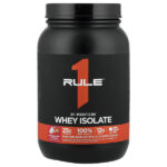 R1 Protein™, сывороточный изолят, со вкусом клубники с кремом, 900 г (1,98 фунта) — Rule One Proteins