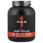R1 Protein™, сывороточный изолят, со вкусом клубники с кремом, 2,28 кг (5,03 фунта) — Rule One Proteins