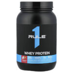 сывороточный протеин, со вкусом клубники с кремом, 905 г (1,99 фунта) — Rule One Proteins