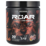 Roar, Ferocious предтренировочный комплекс, со вкусом фруктового пунша, 315 г (11,11 унции) — Rule One Proteins