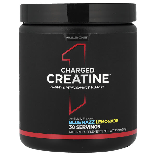 rul00876_v_35.jpg Charged Creatine™, лимонад с голубой малиной, 270 г (9,52 унции) — Rule One Proteins