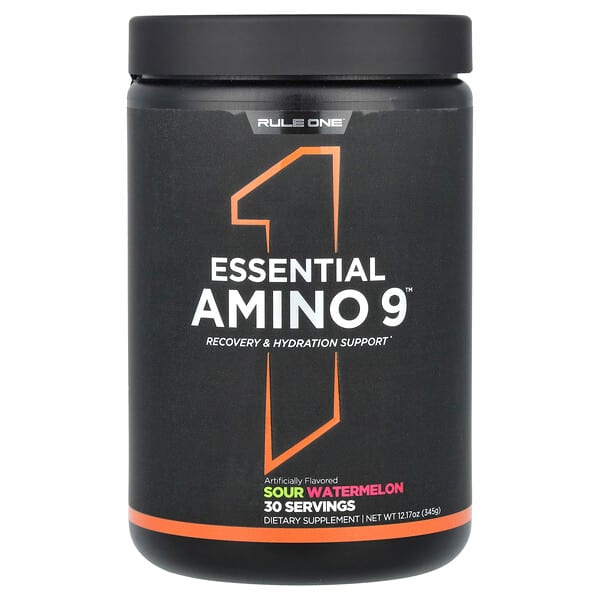 rul00965_v_8.jpg Essential Amino 9, аминокислота, кислый арбуз, 345 г (12,17 унции) — Rule One Proteins