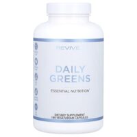 Daily Greens, ежедневная зелень, 180 вегетарианских капсул — Revive