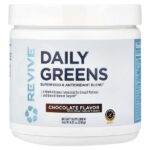 Daily Green, ежедневная зелень, с шоколадным вкусом, 260 г (9,17 унции) — Revive