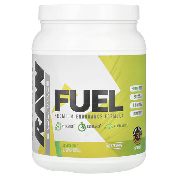 rws17527_v_16.jpg Fuel, Premium Endurance Formula, лимон и лайм, 1620 г (57,28 унции) — Raw Nutrition