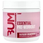 Bum Essentials, предтренировочный комплекс, со вкусом малины и кремовой пасты, 408 г (14,39 унции) — Raw Nutrition