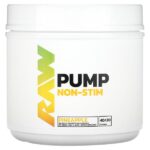 Pump, без стимуляторов, со вкусом ананаса, 500 г (1,1 фунта) — Raw Nutrition