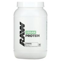 веганский протеин, печенье и сливки, 775 г (1,7 фунта) — Raw Nutrition