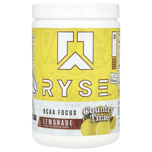 rys91462_v_8.jpg Element Series, BCAA Focus, Country Time®, лимонад, 360 г (12,7 унции) — RYSE