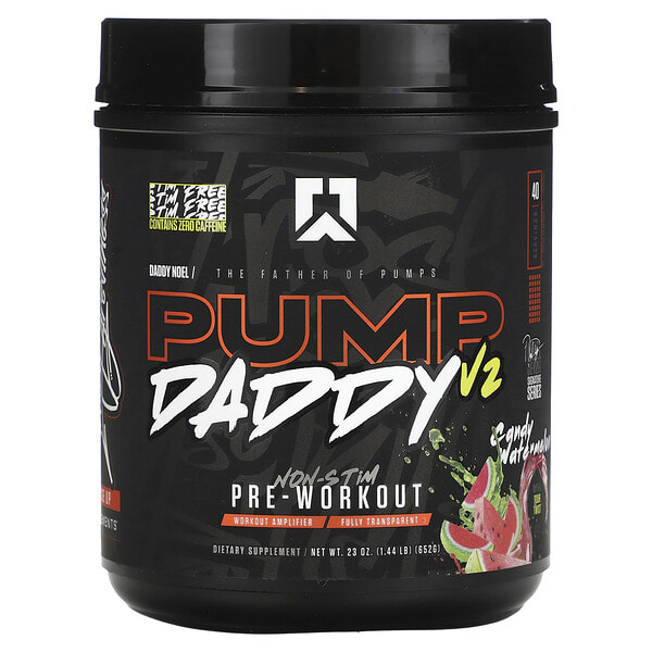 rys91480_v_8.jpg Pump Dummy V2, предтренировочный комплекс без стимуляторов, со вкусом арбуза, 652 г (1,44 фунта) — RYSE