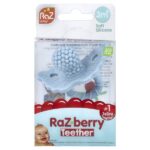 RaZ-berry, прорезыватель для зубов, для детей от 3 месяцев, синий, 1 шт. — RaZbaby