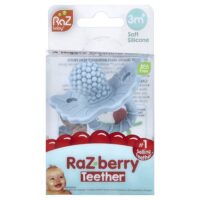 RaZ-berry, прорезыватель для зубов, для детей от 3 месяцев, синий, 1 шт. — RaZbaby