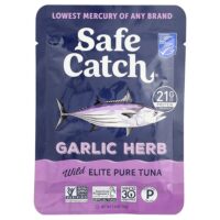 Wild Elite Pure Tuna, чеснок и травы, 74 г (2,6 унции) — Safe Catch