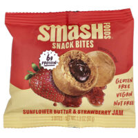 Snack Bites, подсолнечное масло и клубничный джем, 5 шт., 50 г (1,8 унции) — Smash Foods