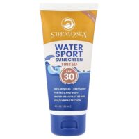 Солнцезащитное средство для водных видов спорта, тонирующее, SPF 30, нейтральный, 90 мл (3 жидк. Унции) — Stream2Sea