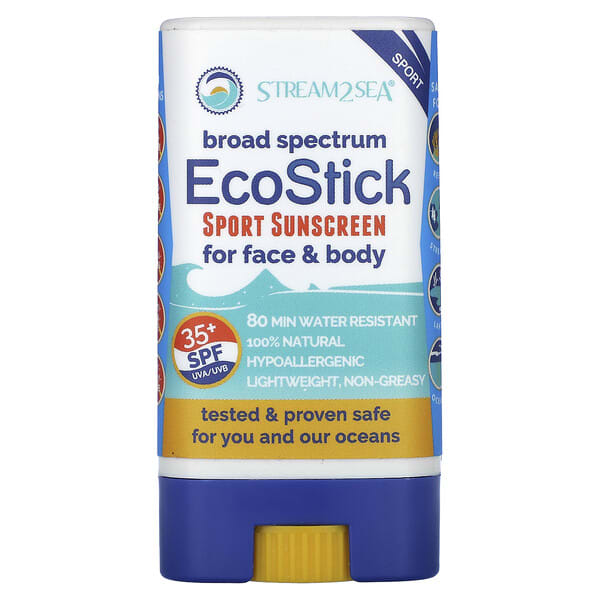 sas00822_v_9.jpg EcoStick Sport, солнцезащитный крем, SPF 35+, 14 г (0,5 унции) — Stream2Sea