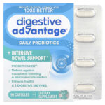 Digestive Advantage®, ежедневные пробиотики + интенсивная поддержка кишечника, 96 капсул — Schiff