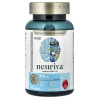 Neuriva®, жевательные таблетки для здоровья мозга, с витаминами B6 и B12, со вкусом клубники, 50 жевательных таблеток — Schiff